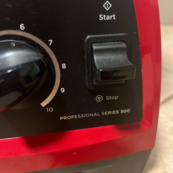 Vitamix Red and Black Professional Blender - Picture 3 of 11